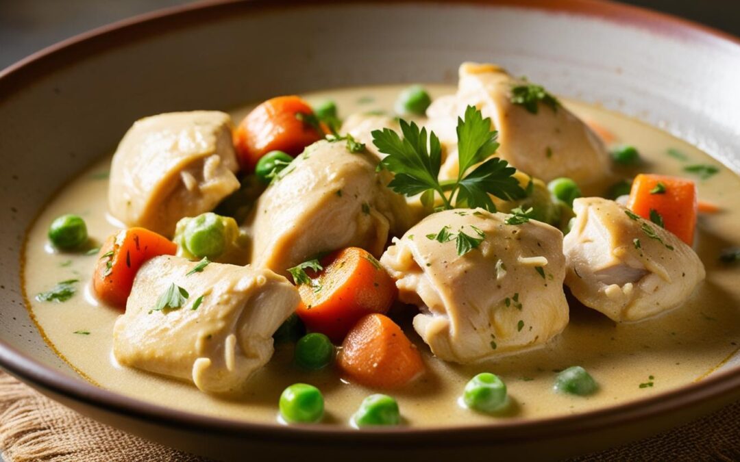 Dagens middag: Kyllingfrikassé🍗🍽️  – Velkommen!