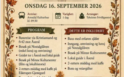 🍂 Dagstur til Åseral – Bli med på en opplevelsesrik høstdag!
